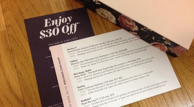 Birchbox, Feb. 2015 Haul - Photo: Meggy Murn