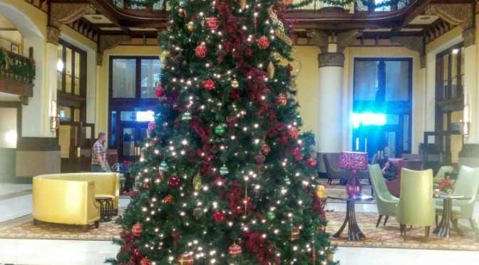 The Christmas tree at Union Station