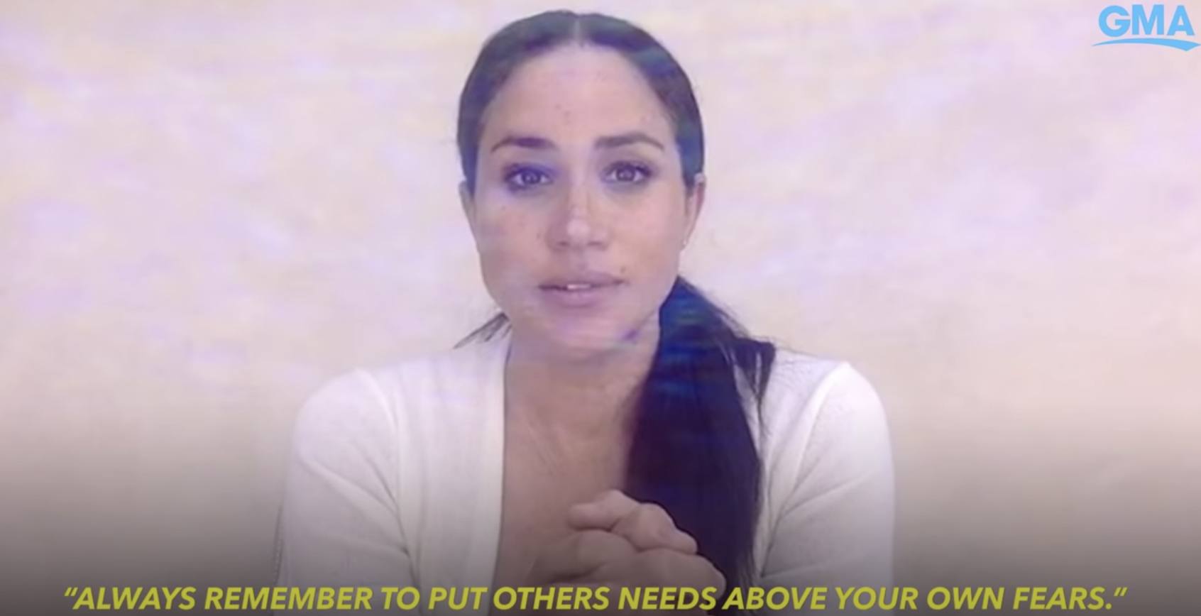 Quotes from Meghan Markle's video speech to Immaculate Heart High School