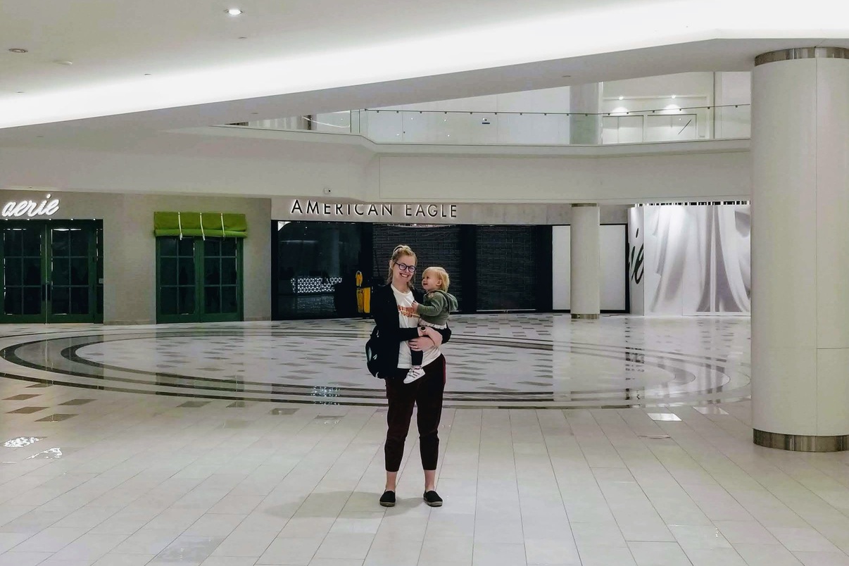A glimpse inside one of American Dream's empty halls