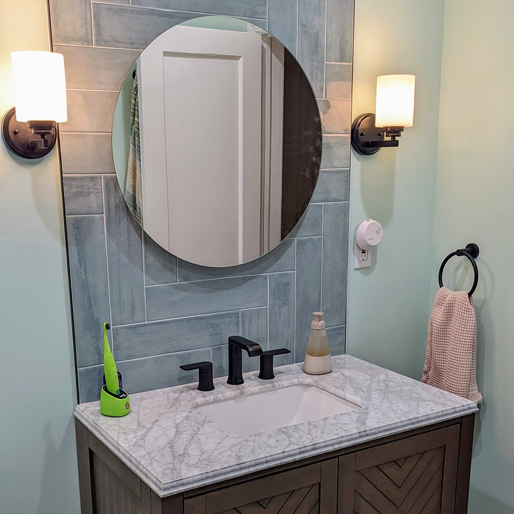 Pink bathroom makeover: The after reveal
