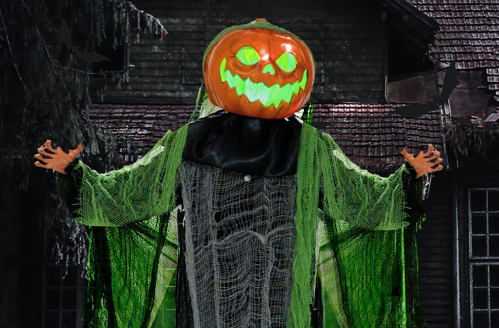 ghouleey halloween decoration, a floating ghost pumpkin, from Amazon