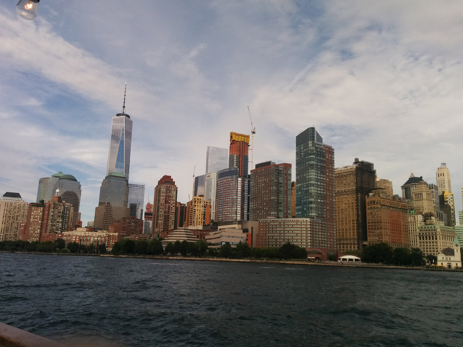 New York City skyline, what many commuters see on their way to work
