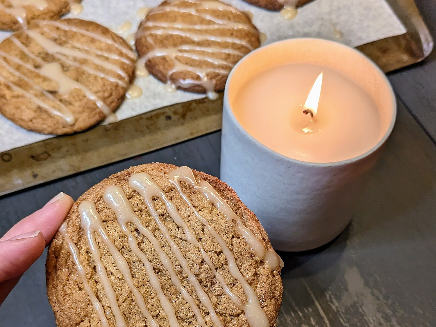 Maple spiced cookie candle by siblings