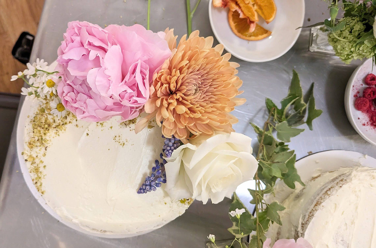 a frosted from lucie cake that reminds me to try new things