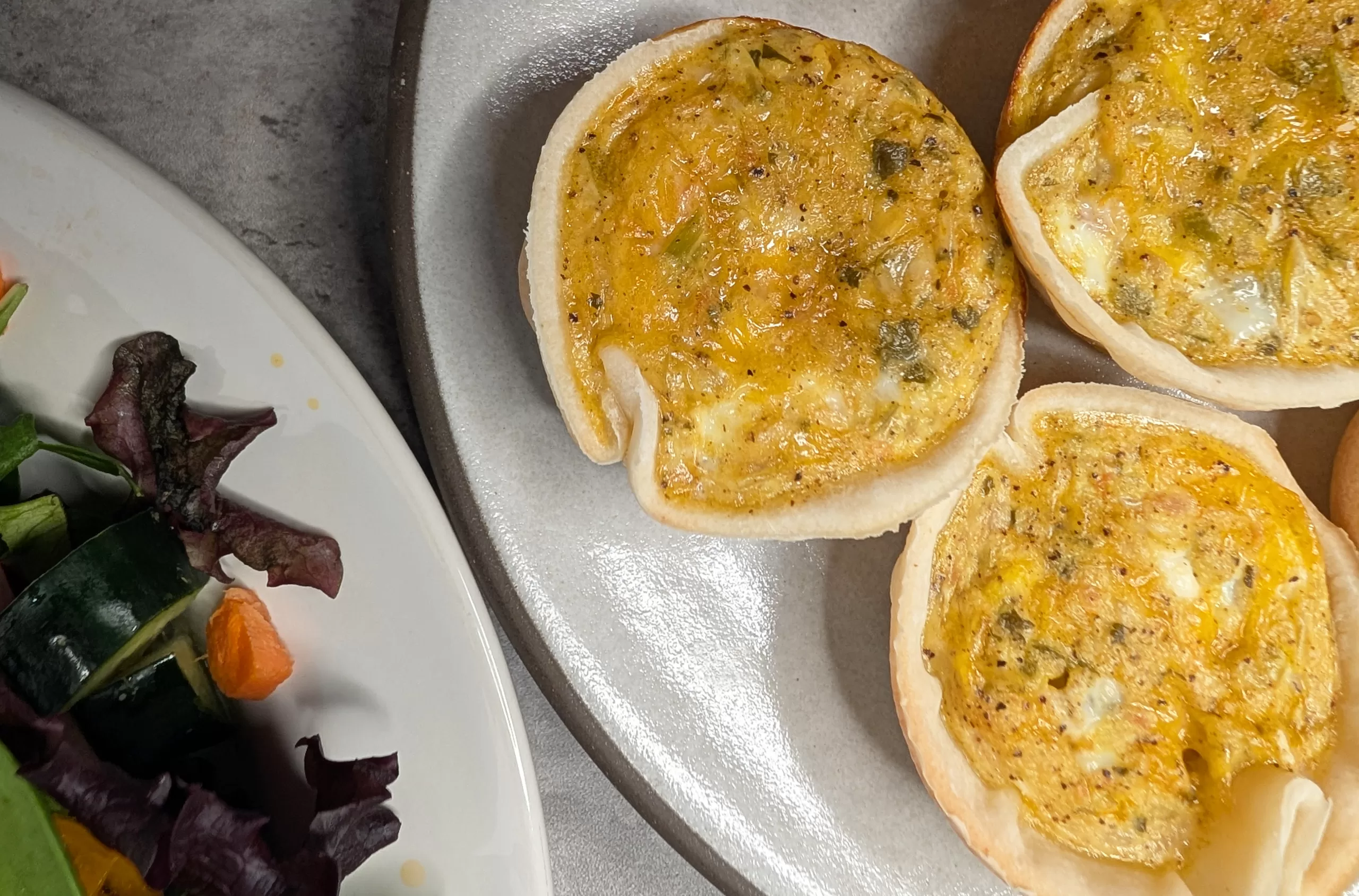 mini quiches are great for parties and as a weekday breakfast