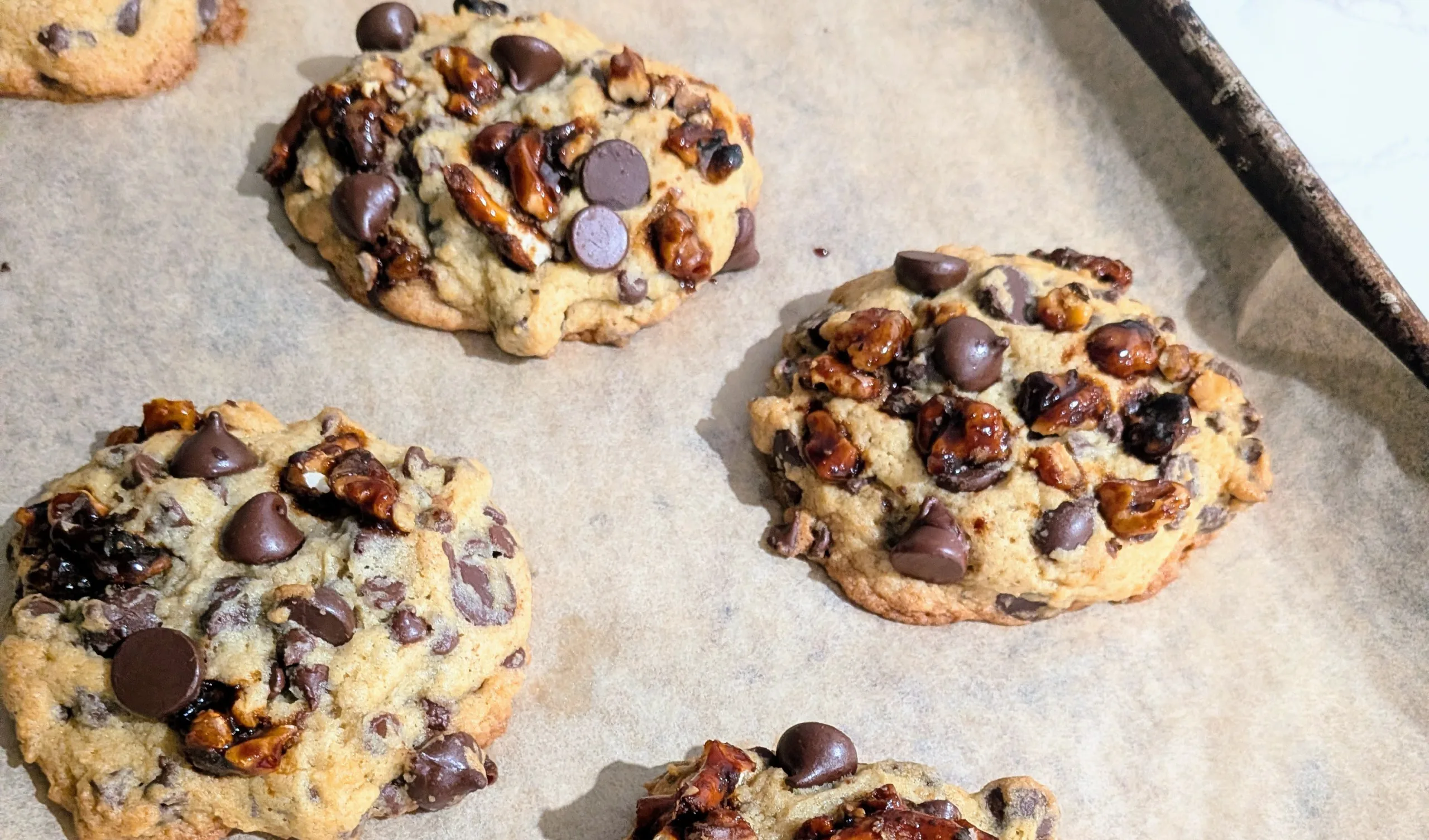 gideon's bakehouse-style banana bread chocolate chip cookies
