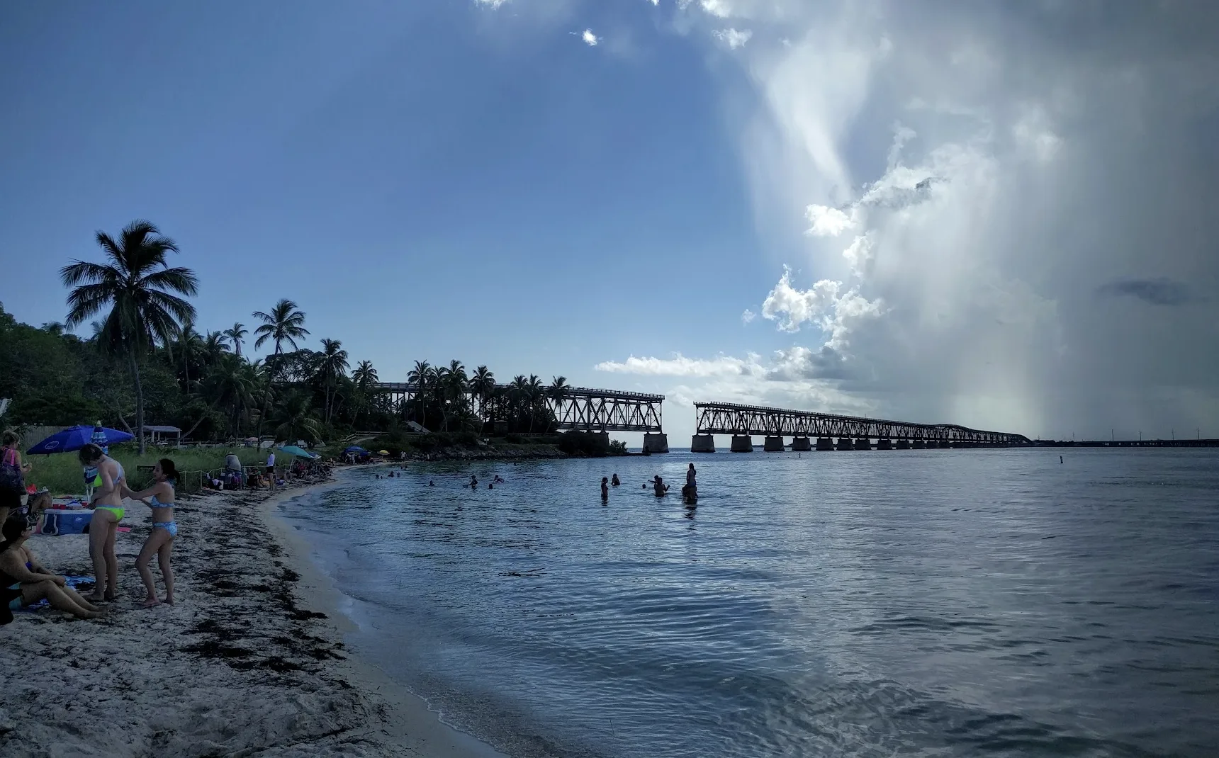 bahia honda broken bridge over the water in florida