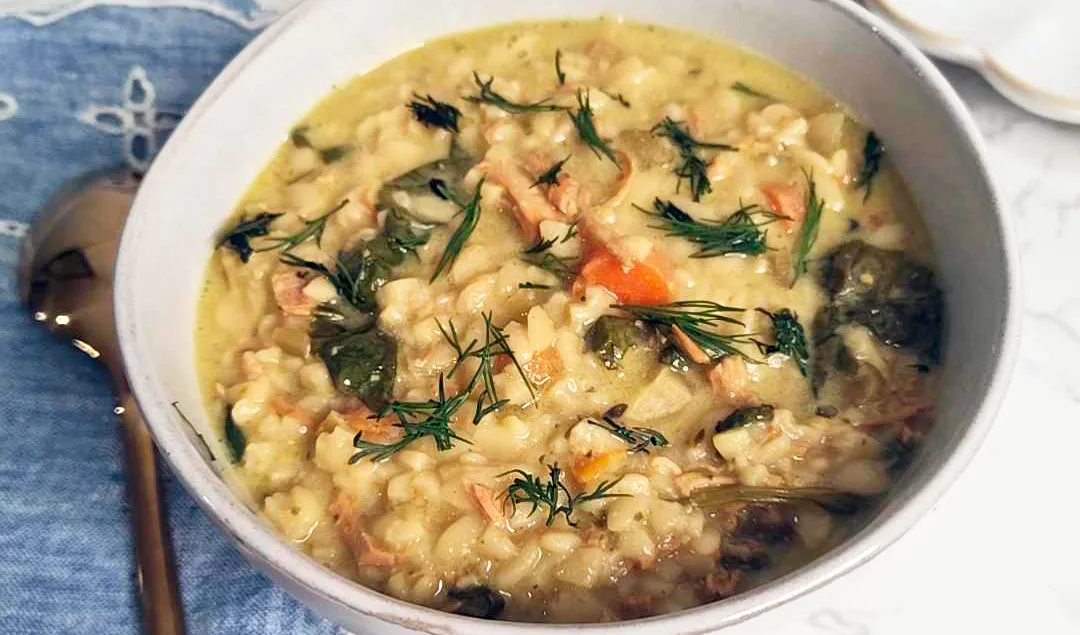 Slow Cooker Lemon Chicken & Orzo Soup (That’s Teeming with Veggies)
